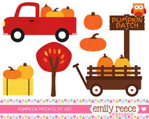 Pumpkin Patch Fall Pumpkins Owl Tru Ck Tree Cute Clip Art   Commercial    