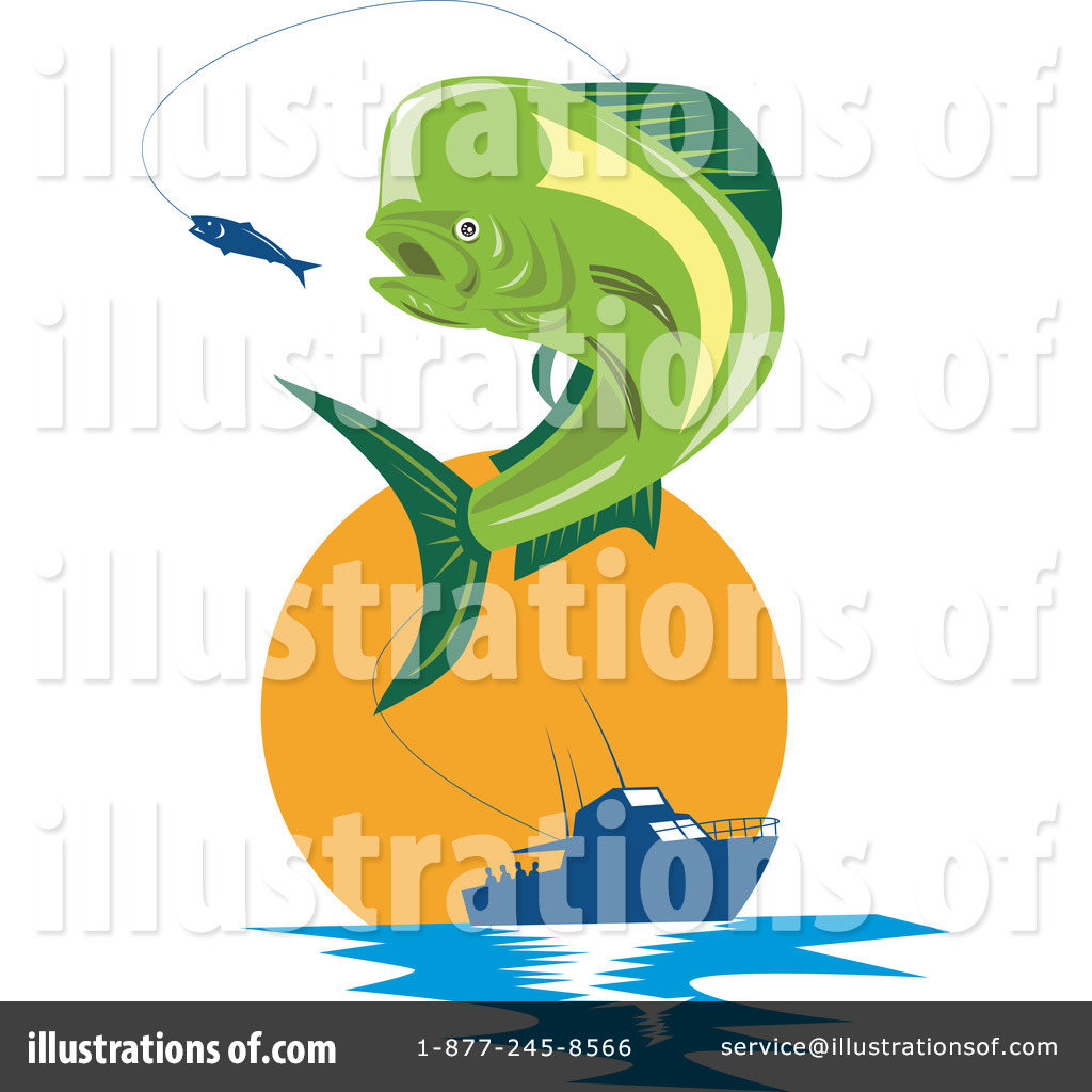 Royalty Free  Rf  Dolphin Fish Clipart Illustration By Patrimonio