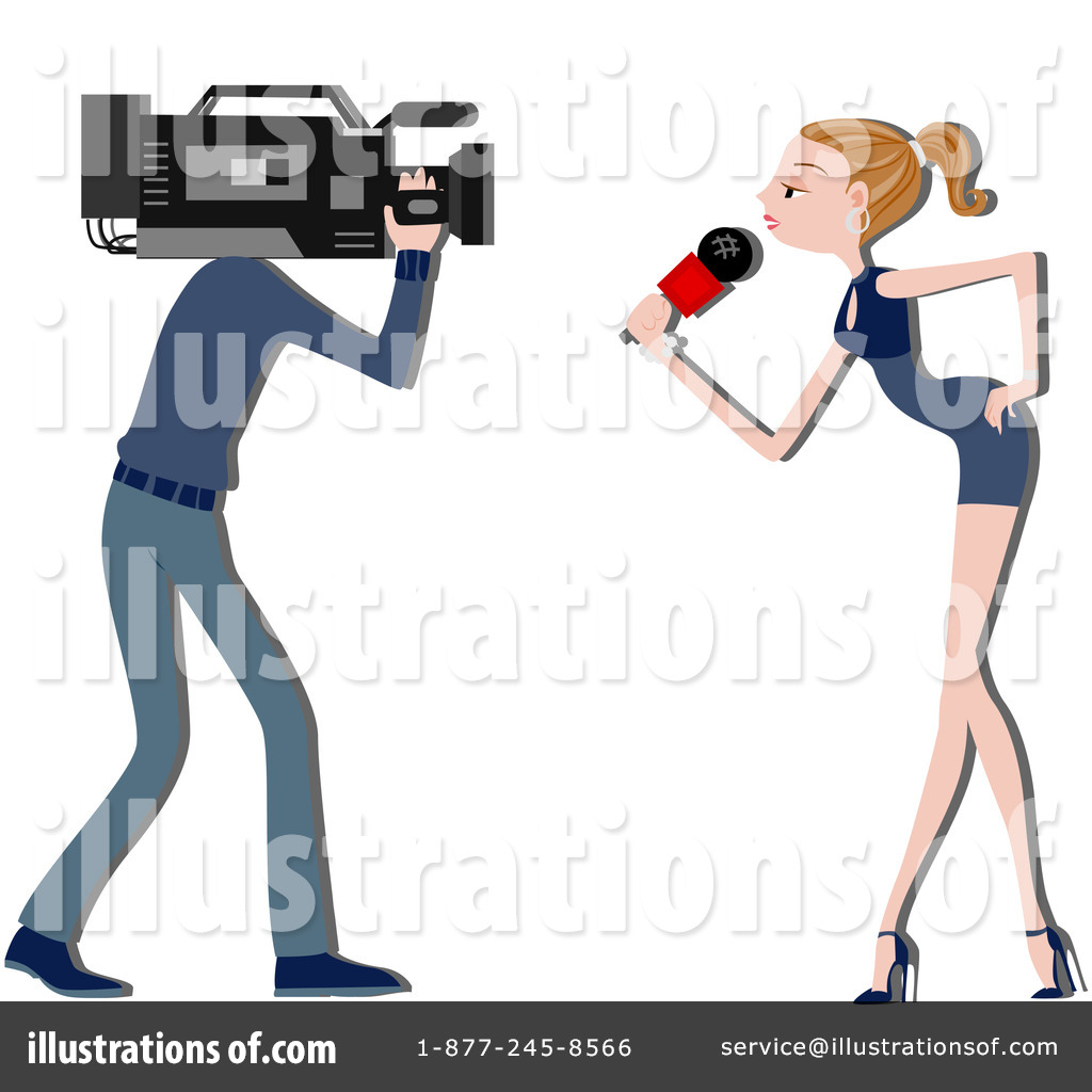Royalty Free  Rf  Reporter Clipart Illustration  210258 By Bnp Design