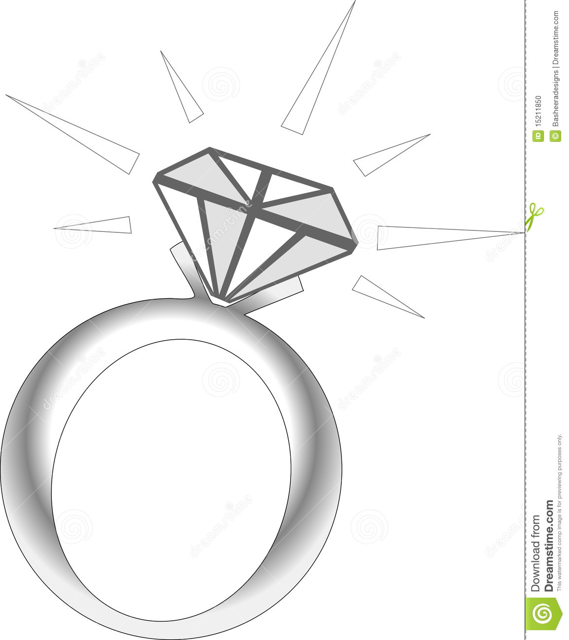 Sparkle Diamond Ring Stock Photo   Image  15211850