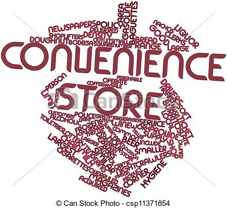 Stock Illustrations Of Word Cloud For Convenience Store   Abstract