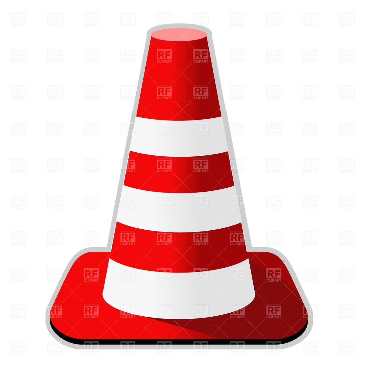 Traffic Cone 1672 Download Royalty Free Vector Clipart  Eps