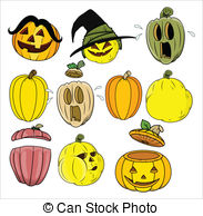 Cartoon Pumpkin And Jack O Lantern   Drawing Art Of Cartoon   