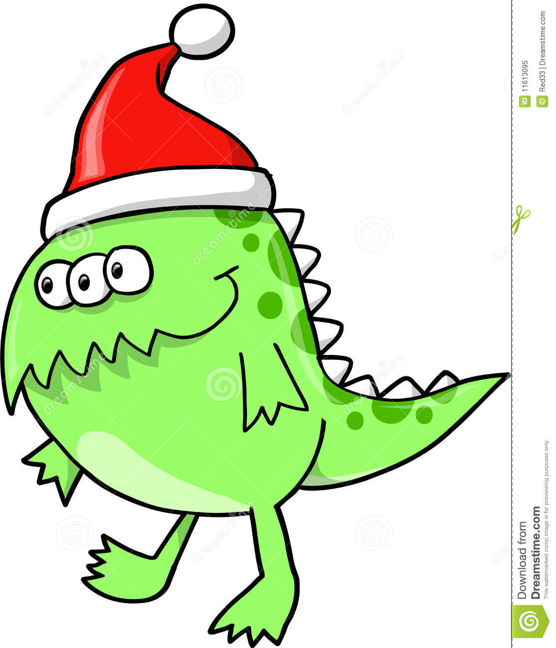 Christmas Holiday Monster Alien Royalty Free Stock Photo   Image