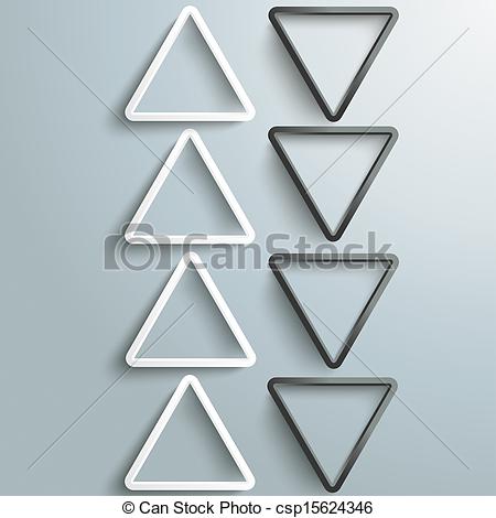 Drawing Of Up And Down Black And White Triangles Stream   White And    