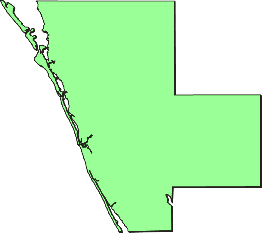     Florida County Borders Clipart Map Clip Art Map Outline Map Of