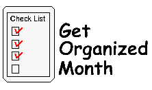 Get Organized Month   Get Organized Month Clip Art