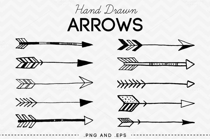 Hand Drawn Arrows Clip Art Vector   Arrows Hand Drawn And Clip Art