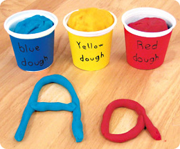 Homemade Play Dough Alphabet At Lakeshore Learning