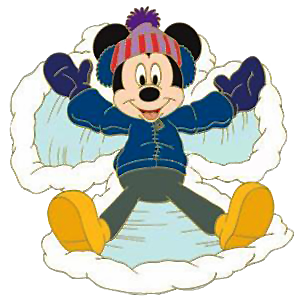Mickey Snow Angel