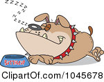 Royalty Free  Rf  Sleeping Dog Clipart Illustrations Vector Graphics