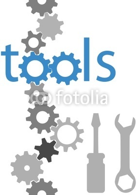 Tools Technology Gear Tool Icon Border Set