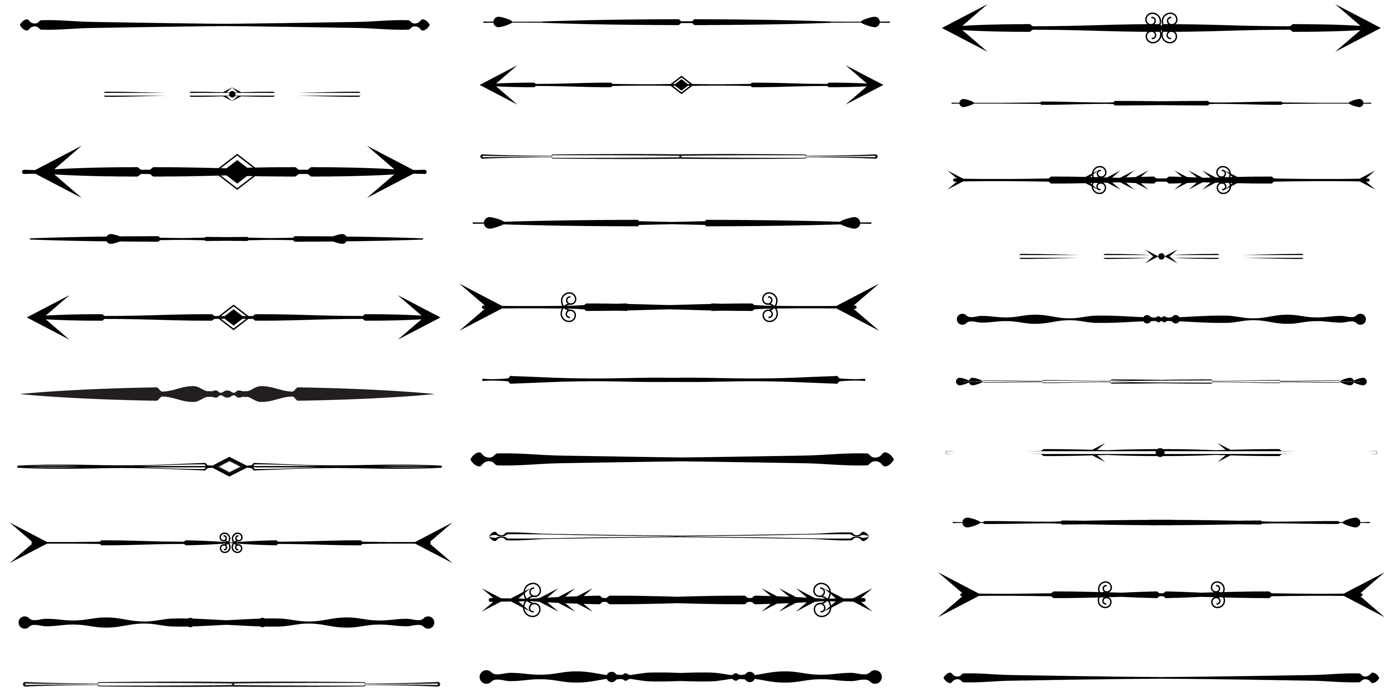 Vector Arrow Design Dividers