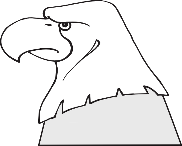 Bald Eagle Head Outline Clip Art At Clker Com   Vector Clip Art Online
