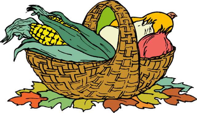 Basket Of Harvest Vegetables Suitable For Invitations Signs    