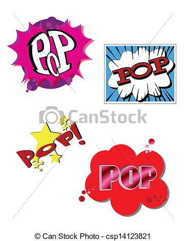 Book Text Of The Word Pop In Explosion    Csp14123821   Search Clipart    