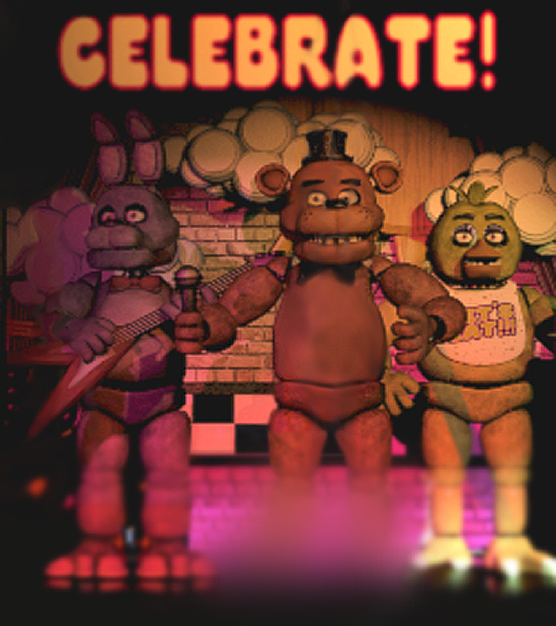 Celebrate  Poster From Five Nights At Freddy S By Jucstin On