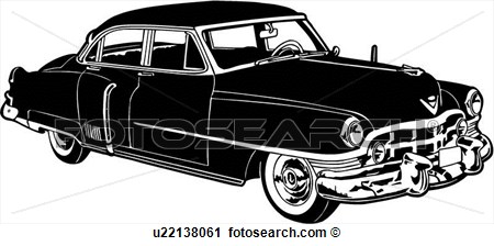 Clipart   1950 Autom Vel Caddie Caddy Cadillac Car Cl Ssicas