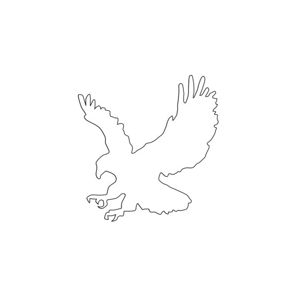 Eagle Outline Clip Art Liked On Polyvore