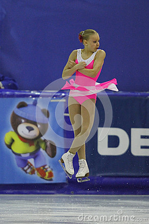 Figure Skating   Unknown Female Athlete Performs During The European    
