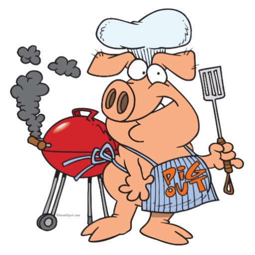 Funny Pig Out Bbq Barbecue Piggy Pig Photo Cutouts   Zazzle