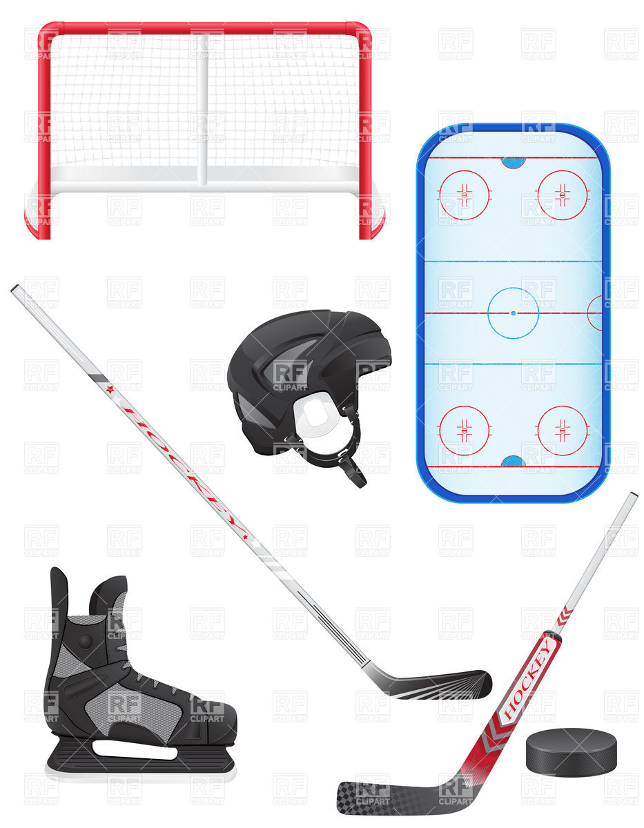 Of Hockey Equipment 19772 Objects Download Royalty Free Vector Clip