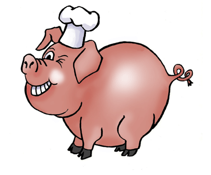 Of Ribs Pulled Pig Face Clip Art Download Clip Illustration Of Bbq