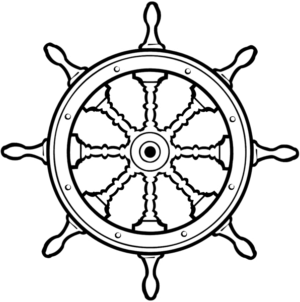 Ship Steering Wheel Clipart Ship Steering Wheel Colouring