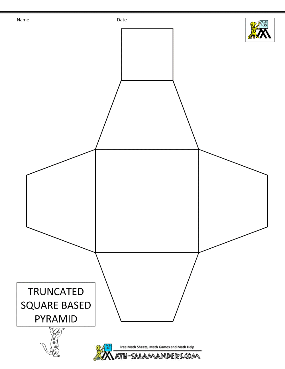 Square Pyramid Clip Art Square Based Pyramid