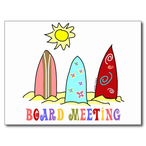 Surf Board Meeting Postcard