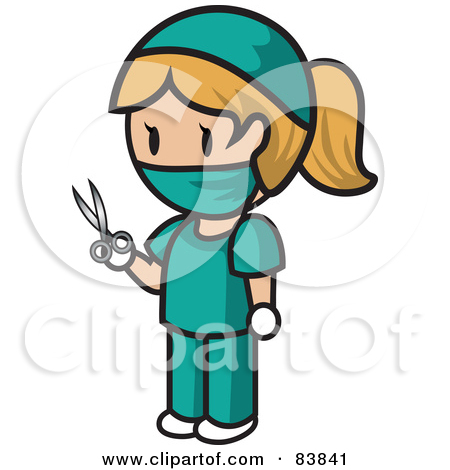 Surgeon Clipart 83841 Blond Caucasian Mini Person Surgeon Woman In    