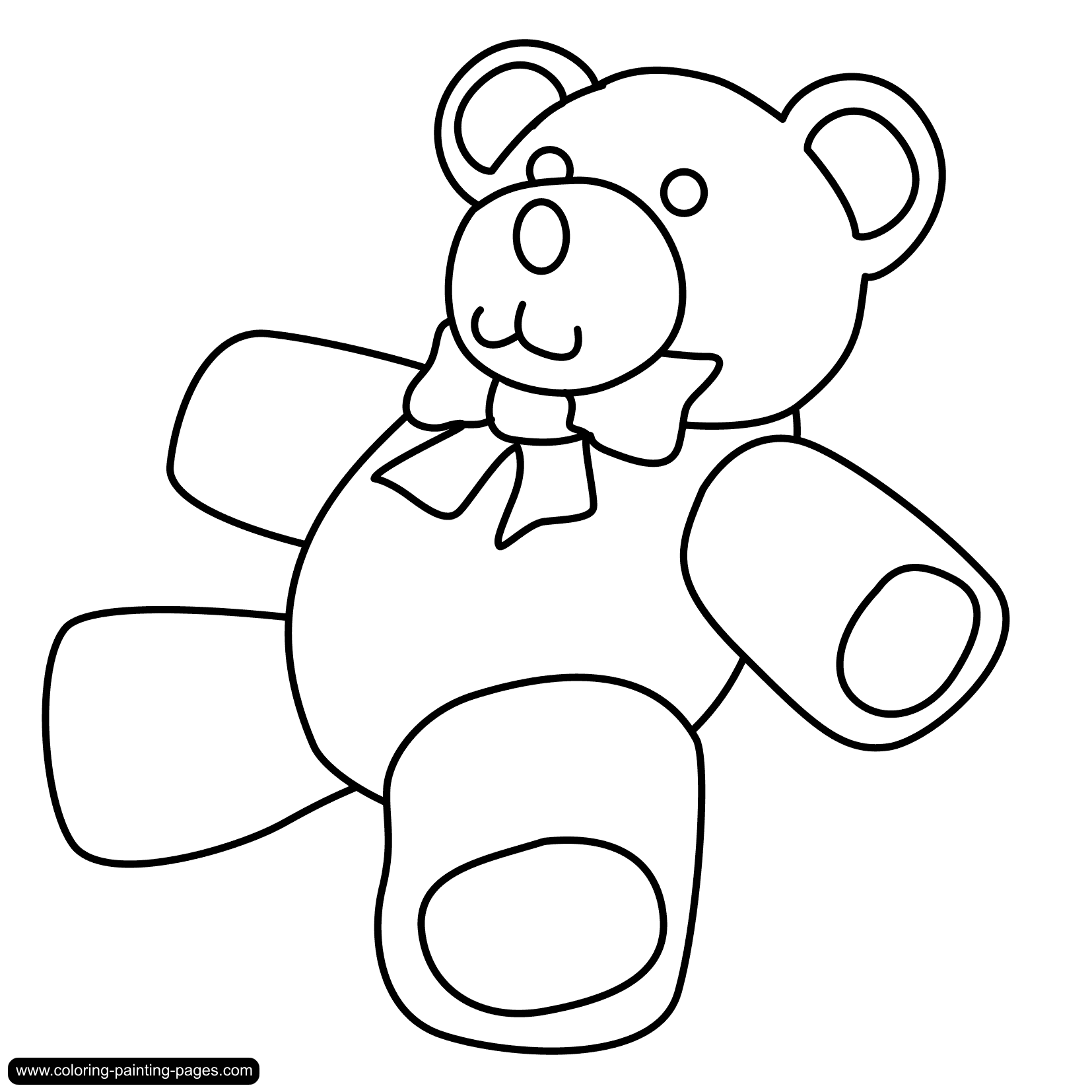 Teddy Bear Outline   Clipart Best
