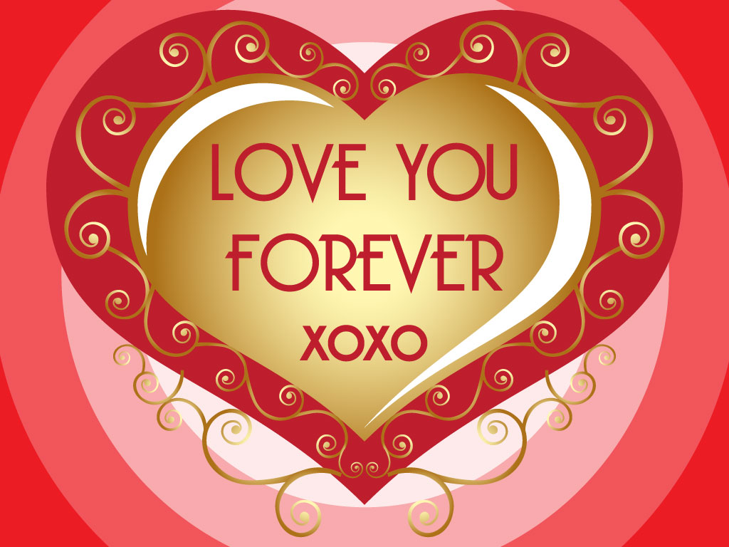 This Beautiful Heart Background With Text That Reads Love You Forever    