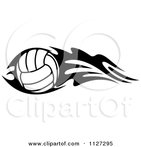 Volleyball Clipart Black And White   Clipart Panda   Free Clipart    