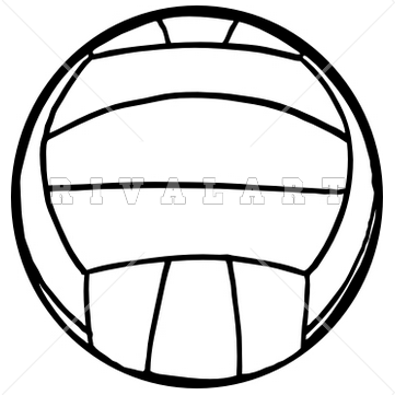 Volleyball Clipart Black And White   Clipart Panda   Free Clipart