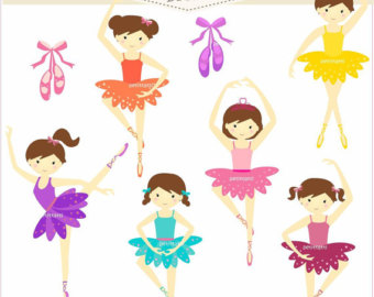 Ballet Girl Clip Art   Tutu Clip Art Instant Download Clip Art Small