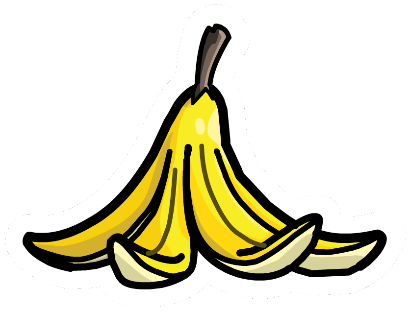 Banana Peel Clipart Banana Peel Pin Club Penguin