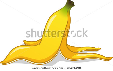 Banana Peel  Vector Illustration With Simple Gradients  Banana Peel