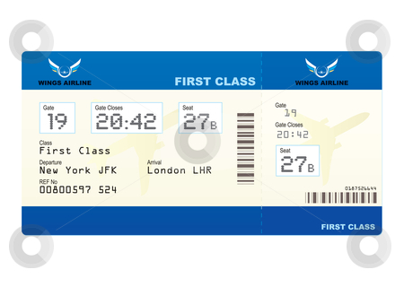 Blank Airline Ticket Template