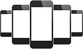 Cell Phone Clip Art Black And White Gg65283148 Jpg