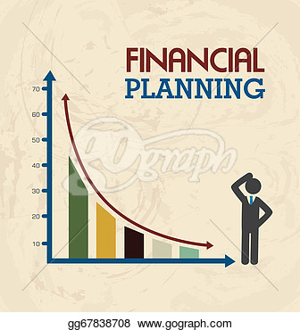 Clip Art   Financial Planning Illustration Over Pink Background