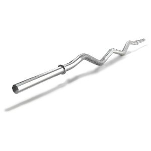     Curl Bar Chrome  47 X 1 Inch    Weight Bars   Sports   Outdoors