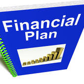 Financial Plan Report Shows Revenue Strategy   Clipart Graphic