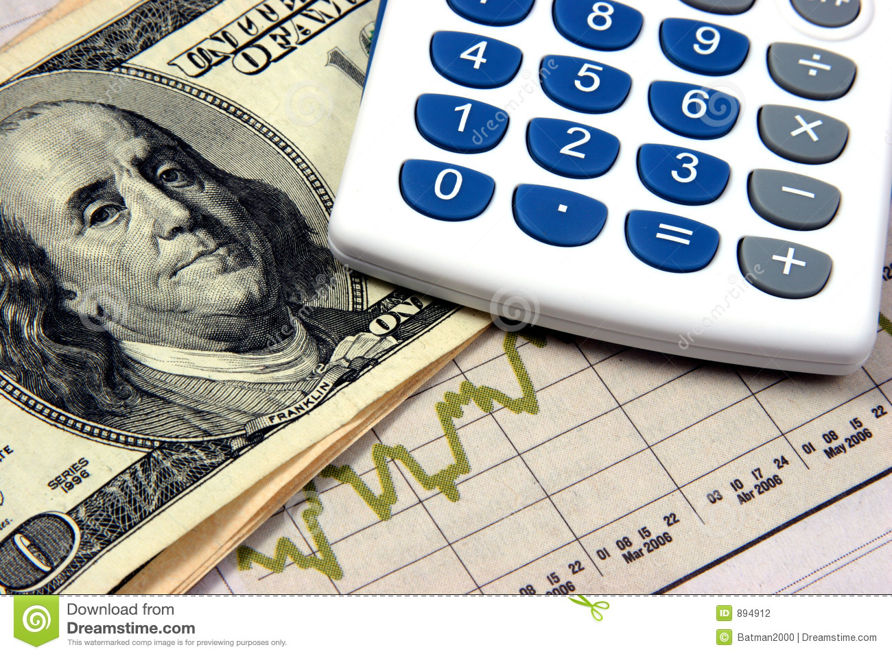 Financial Planning Calculator Graphics Stock Photography   Image    