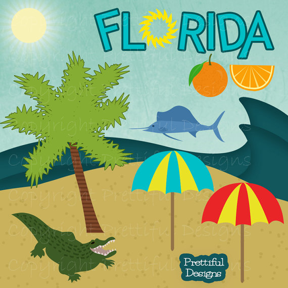 Florida Beach Palm Tree Clipart   Free Clip Art Images