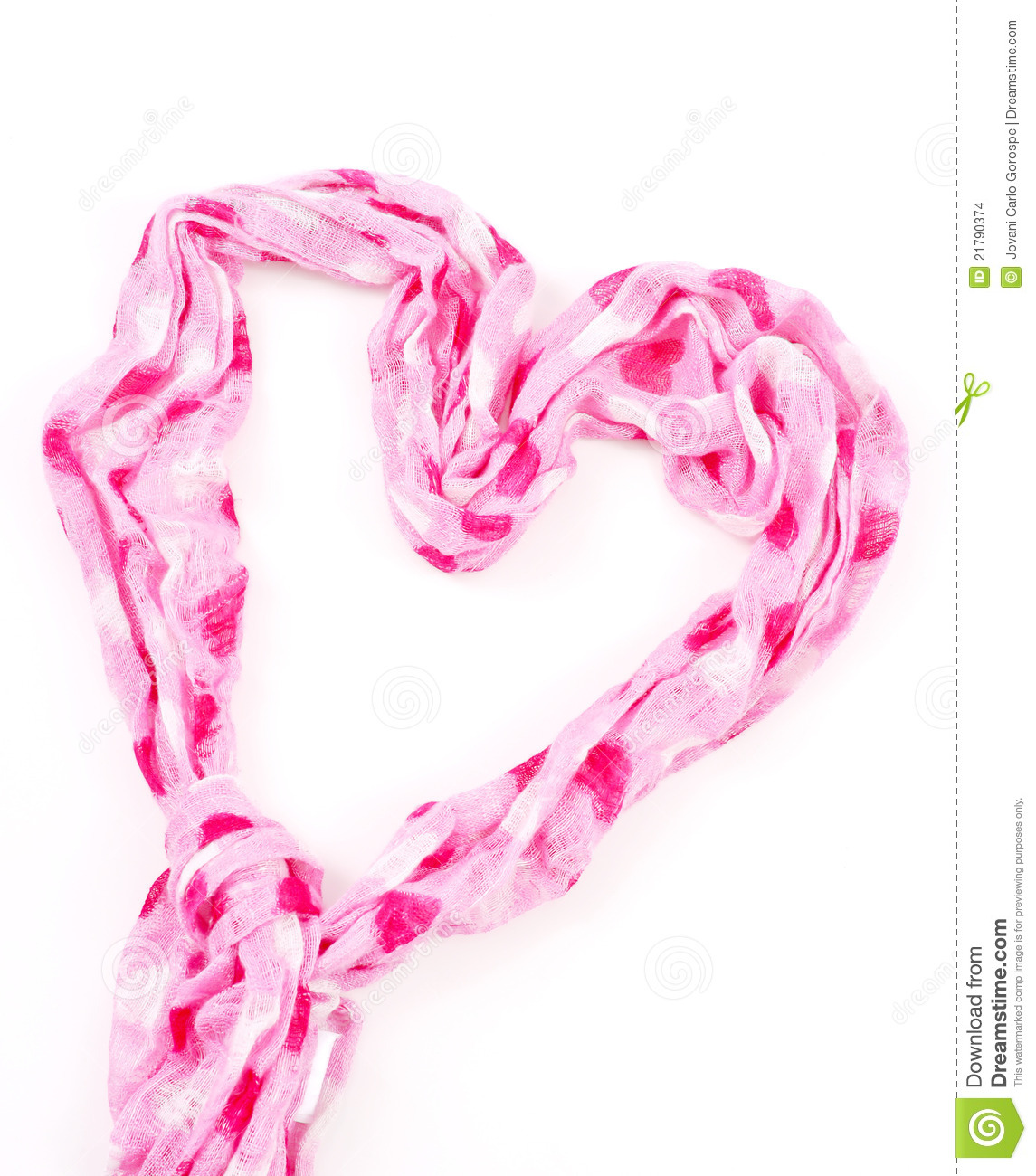 Heart Shaped Scarf Stock Images   Image  21790374