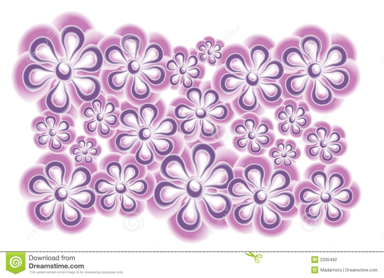 Pink Purple Flower Clip Art Stock Photography   Image  2205492