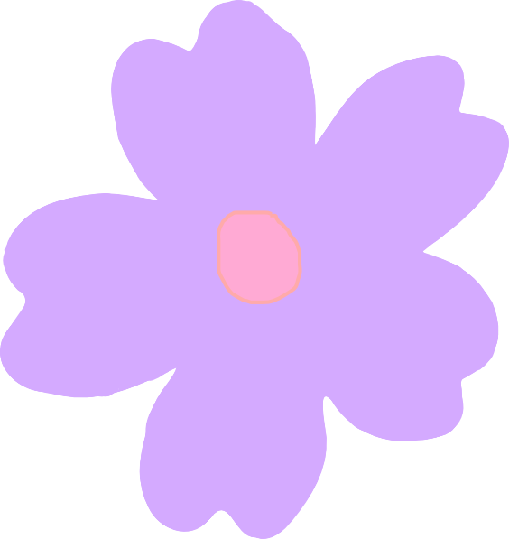 Purple And Pink Flower Clip Art At Clker Com   Vector Clip Art Online