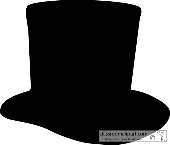 Silhouettes   Hat Silhouette 2131   Classroom Clipart
