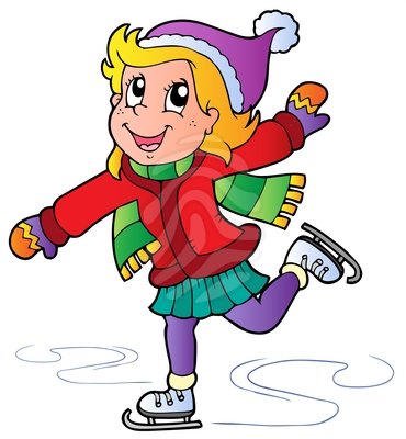 Skates Clip Art Cartoon Skating Girl Skate Clipart 86446270 Jpg